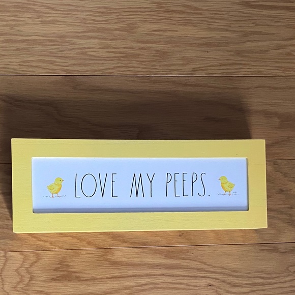 Rae Dunn Love My Peeps sign
